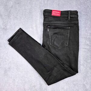 Pheelings Distressed Jeans Mens 38(40)x32 Black Excellent Ripped Slim Streetwear